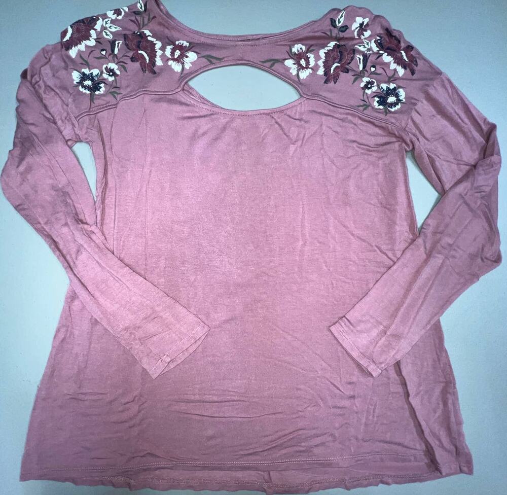 Maurices Long Sleeve Top Floral Women M